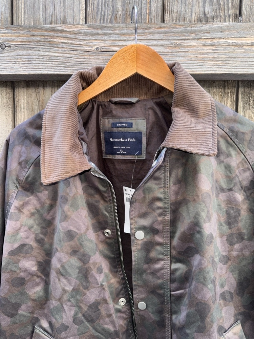 Abercrombie & Fitch Lightweight Cropped Barn Jacket Size XL